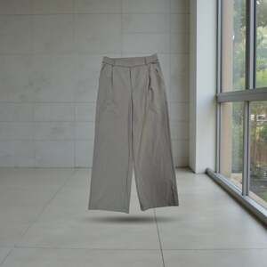 Halara Flex High Waisted Double Waistband Wide Leg Crepe Work Pants with Pockets